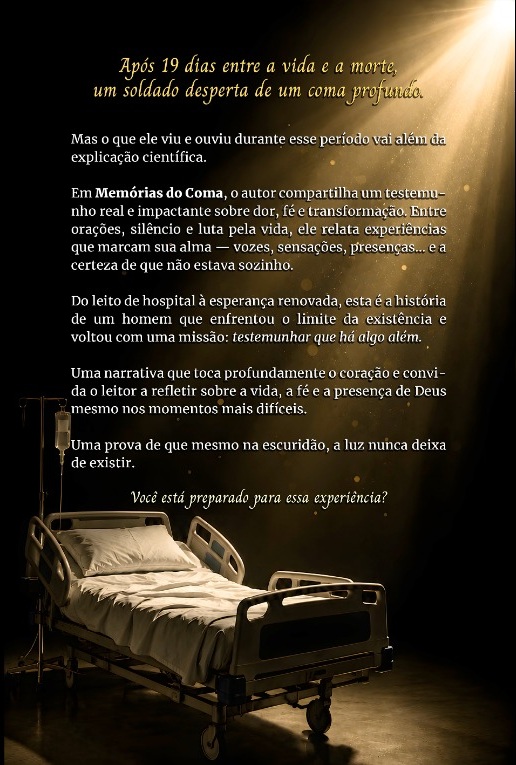 Memórias do Coma — contracapa